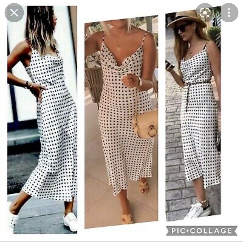 Zara super popular polka dress.
